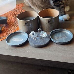 Beaver and Seal Swarovski Crystal figurines